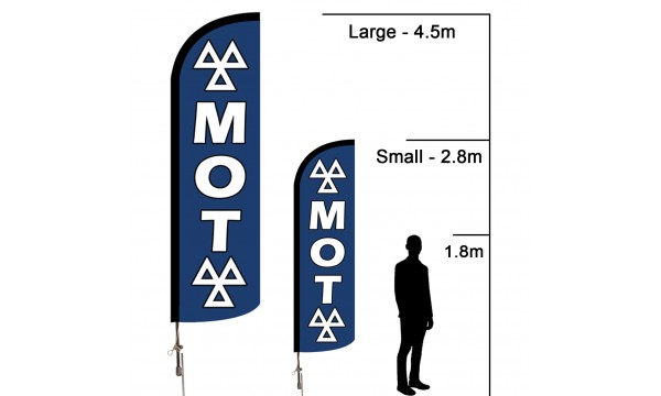 MOT Logo (Blue) Advertising Flag